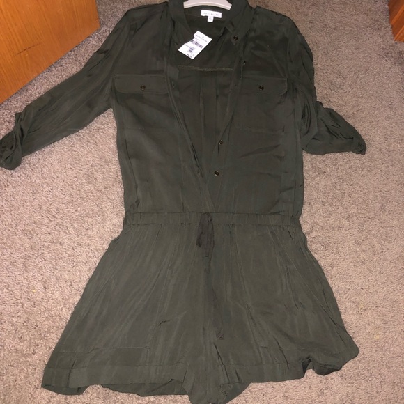 green long sleeve romper